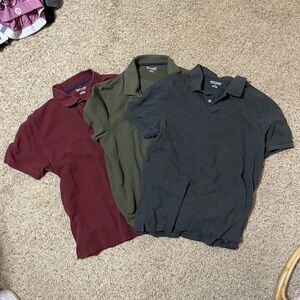 Bundle of 3 Amazon essentials polos